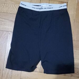 Les Coyotes de Paris Black Bike Shorts